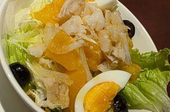 ｢レモホン｣オレンジと白身魚のサラダ